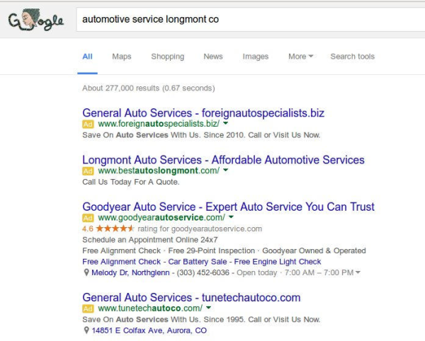 Paid advertising - AdWords